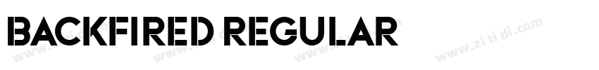 Backfired Regular字体转换